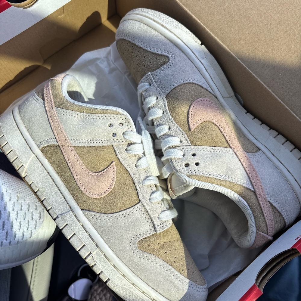 Nike Pink and Beige Sneakers